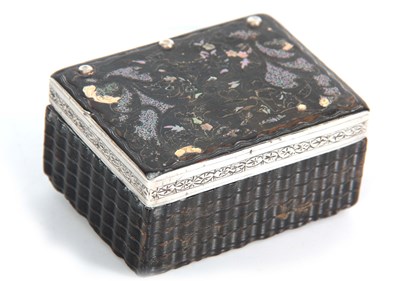 Lot 388 - AN UNUSUAL 19TH CENTURY PRESSED TORTOISESHELL...