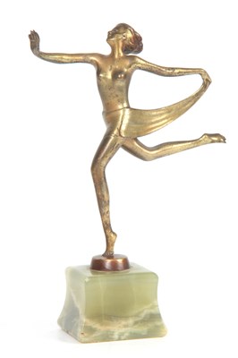 Lot 426 - JOSEF LORENZL. AN ART DECO GILT BRONZE...