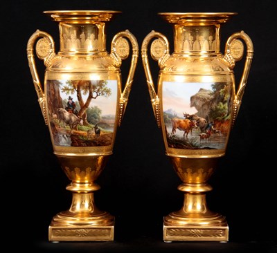 Lot 43 - A PAIR OF EARLY 19TH CENTURY FRENCH EMPIRE...