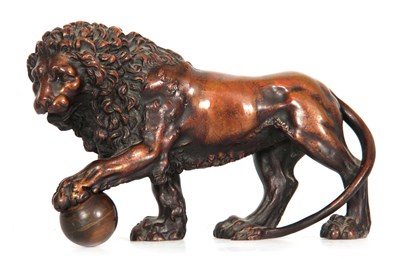 Lot 451 - A 19TH CENTURY VARI-COLOURED CAST BRONZE...