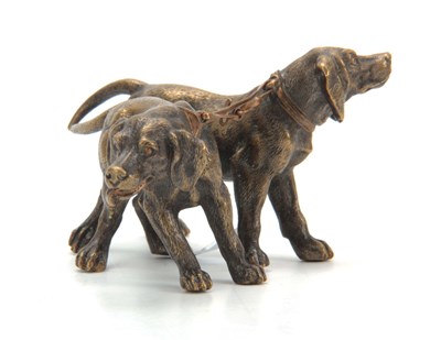 Lot 454 - AN EARLY 20TH CENTURY AUSTRIAN BRONZE...