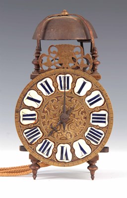 Lot 493 - AN EARLY 18TH CENTURY FRENCH LANTERN CLOCK the...