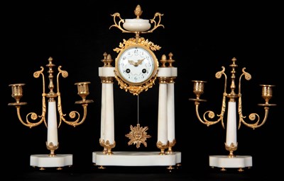 Lot 561 - A LATE 19TH CENTURY FRENCH ORMOLU AND WHITE...