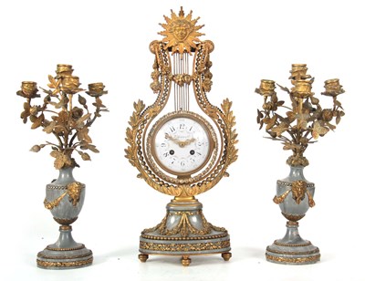 Lot 584 - A LATE 19TH CENTURY FRENCH ORMOLU MOUNTED AND...