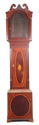 Lot 608 - A GEORGE III MAHOGANY, OAK AND SATINWOOD...