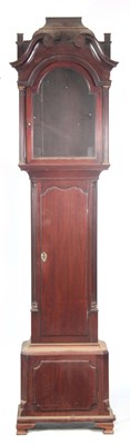 Lot 612 - A GEORGE III CUBAN MAHOGANY LONGCASE CLOCK...