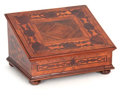 Lot 632 - A 19TH CENTURY CONTINENTAL WALNUT AND ROSEWOOD...