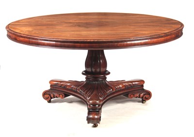 Lot 665 - A LARGE GEORGE IV ROSEWOOD CENTRE TABLE /...