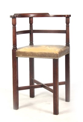 Lot 743 - AN UNUSUAL HIGH WAISTED GEORGE II MAHOGANY...