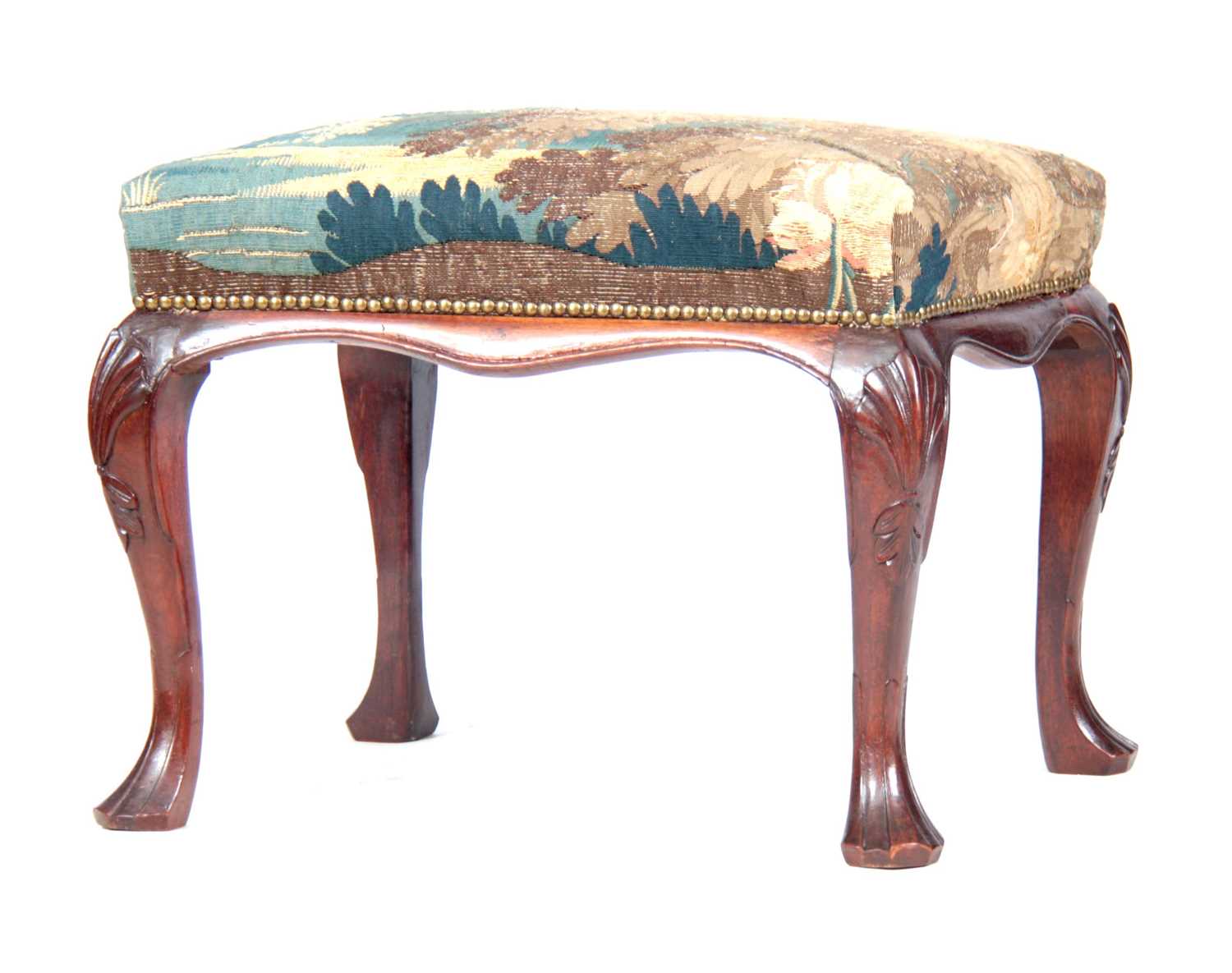 Lot 753 - AN 18TH CENTURY MAHOGANY IRISH STOOL with
