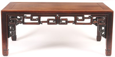 Lot 201 - A 19TH CENTURY CHINESE HARDWOOD ALTAR TABLE...