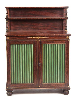 Lot 1000 - AN EARLY 19TH CENTURY SIMULATED ROSEWOOD...