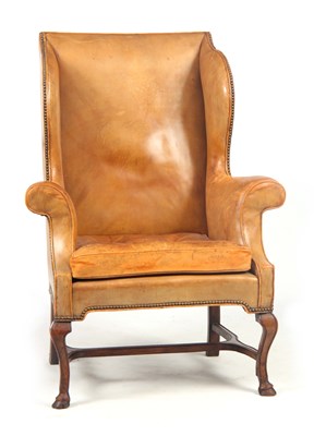 Lot 1020 - A QUEEN ANNE AND LATER GENTLEMAN'S WINGBACK...