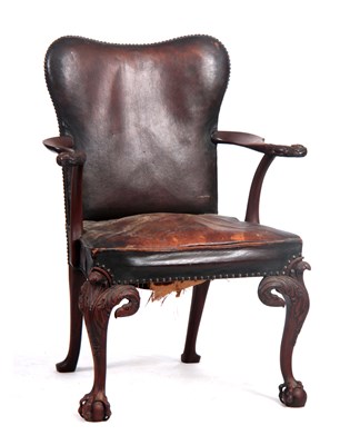 Lot 1059 - A LATE 19TH CENTURY MAHOGANY GEORGIAN STYLE...