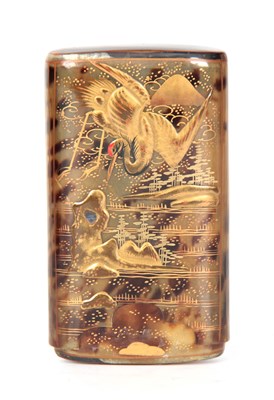 Lot 136 - A JAPANESE MEIJI PERIOD LACQUERED...