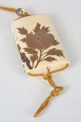 Lot 138 - A FINE JAPANESE MEIJI PERIOD IVORY AND LACQUER...