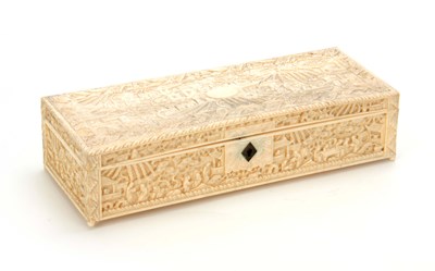 Lot 143 - A FINE 19TH CENTURY ORIENTAL CARVED IVORY...