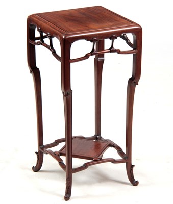 Lot 198 - A 19TH CENTURY CHINESE HARDWOOD JARDINIERE...