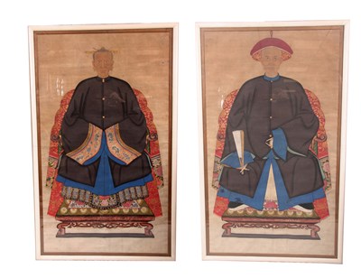 Lot 223 - A PAIR OF LATE 19TH CENTURY CHINESE QING...