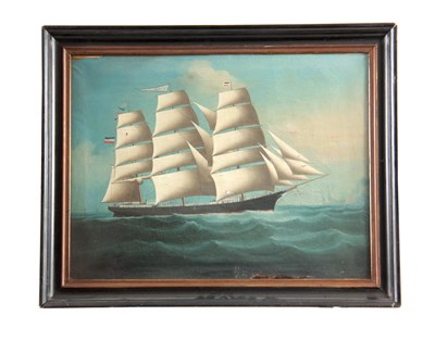 Lot 224 - A MID 19TH CENTURY CHINESE TRADE SHIP PORTRAIT...