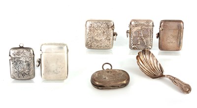 Lot 253 - A COLLECTION OF SILVER VESTA CASES including...