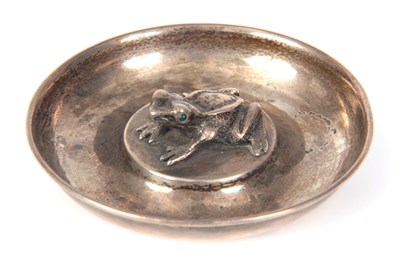 Lot 262 - AN EDWARD VII CIRCULAR SILVER PIN TRAY the...