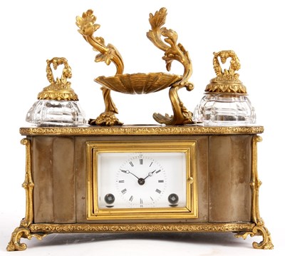 Lot 623 - A LATE 19TH CENTURY FRENCH MARBLE AND ORMOLU...