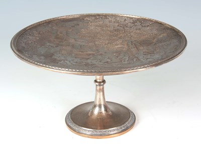 Lot 288 - A SILVER PLATED NEO-CLASSICAL STYLE TAZZA...