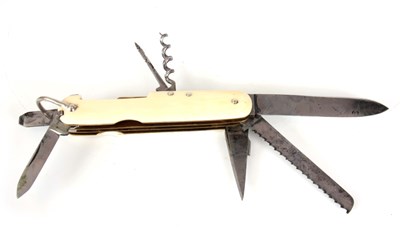 Lot 294 - A LATE 19TH CENTURY MULTI BLADE PENKNIFE the...