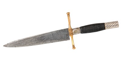 Lot 299 - A 19TH CENTURY KNIFE BY ROGERS & SON with wire...