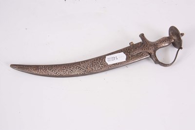 Lot 303 - A LATE 19TH CENTURY MINIATURE INDIAN SWORD...