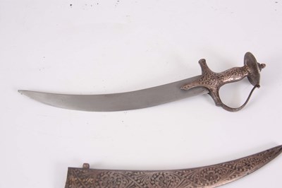 Lot 303 - A LATE 19TH CENTURY MINIATURE INDIAN SWORD...