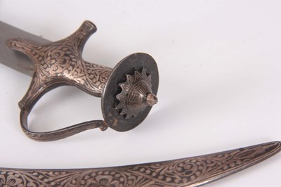 Lot 303 - A LATE 19TH CENTURY MINIATURE INDIAN SWORD...