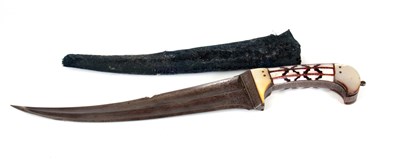 Lot 308 - A 19TH CENTURY PESH KABZ INDIAN DAGGER with 10"...