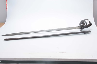 Lot 312 - A 19TH CENTURY GERMAN MILITARY CAVALRY SWORD...