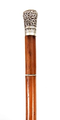 Lot 338 - A LARGE 19TH CENTURY MALACCA CANE ANGLO INDIAN...