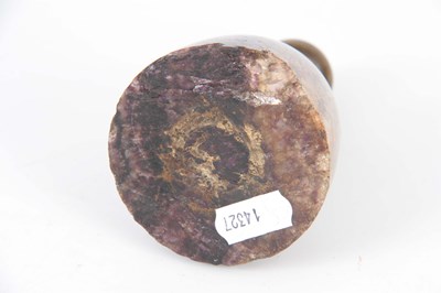 Lot 366 - AN UNUSUAL 19TH CENTURY BLUE JOHN PAPERWEIGHT...