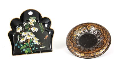 Lot 375 - TWO PIECES OF 19TH CENTURY MOTHER OF PEARL...