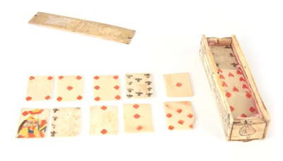 Lot 387 - A 19TH CENTURY BONE PRISONER OF WAR CASED SET...