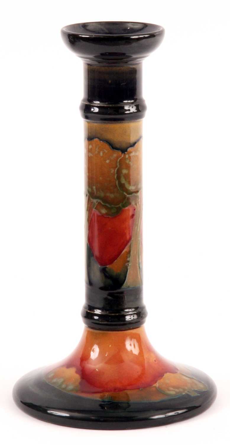 Lot 63 - A WILLIAM MOORCROFT EVENTIDE CYLINDRICAL...