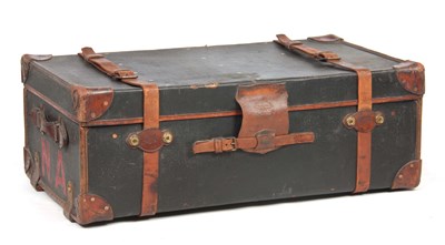 Lot 478 - AN EARLY 20TH CENTURY CANVAS AND LEATHER...