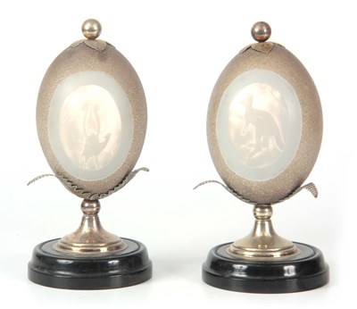 Lot 484 - A PAIR OF LATE 19TH CENTURY AUSTRALIAN CAMEO...