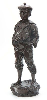 Lot 494 - V. SZCZEBLEWSKI A LARGE PATINATED BRONZE...