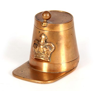 Lot 505 - A LATE 19TH CENTURY NOVELTY INKWELL FORMED AS...