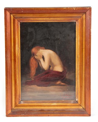 Lot 589 - P. BERNARD OIL ON CANVAS Late 19TH CENTURY PRE-...