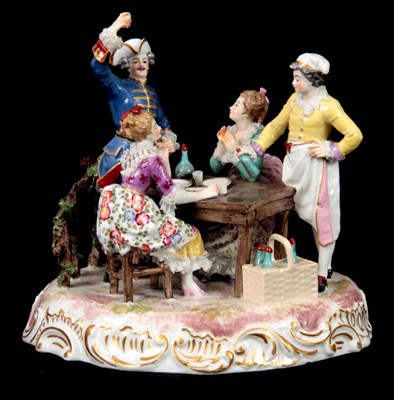 Lot 61 - A LATE 19TH/EARLY 20TH CENTURY MEISSEN STYLE...