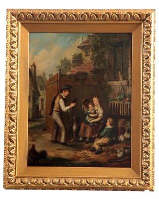 Lot 610 - ALEX RITCHIE 19TH CENTURY OIL ON BOARD....