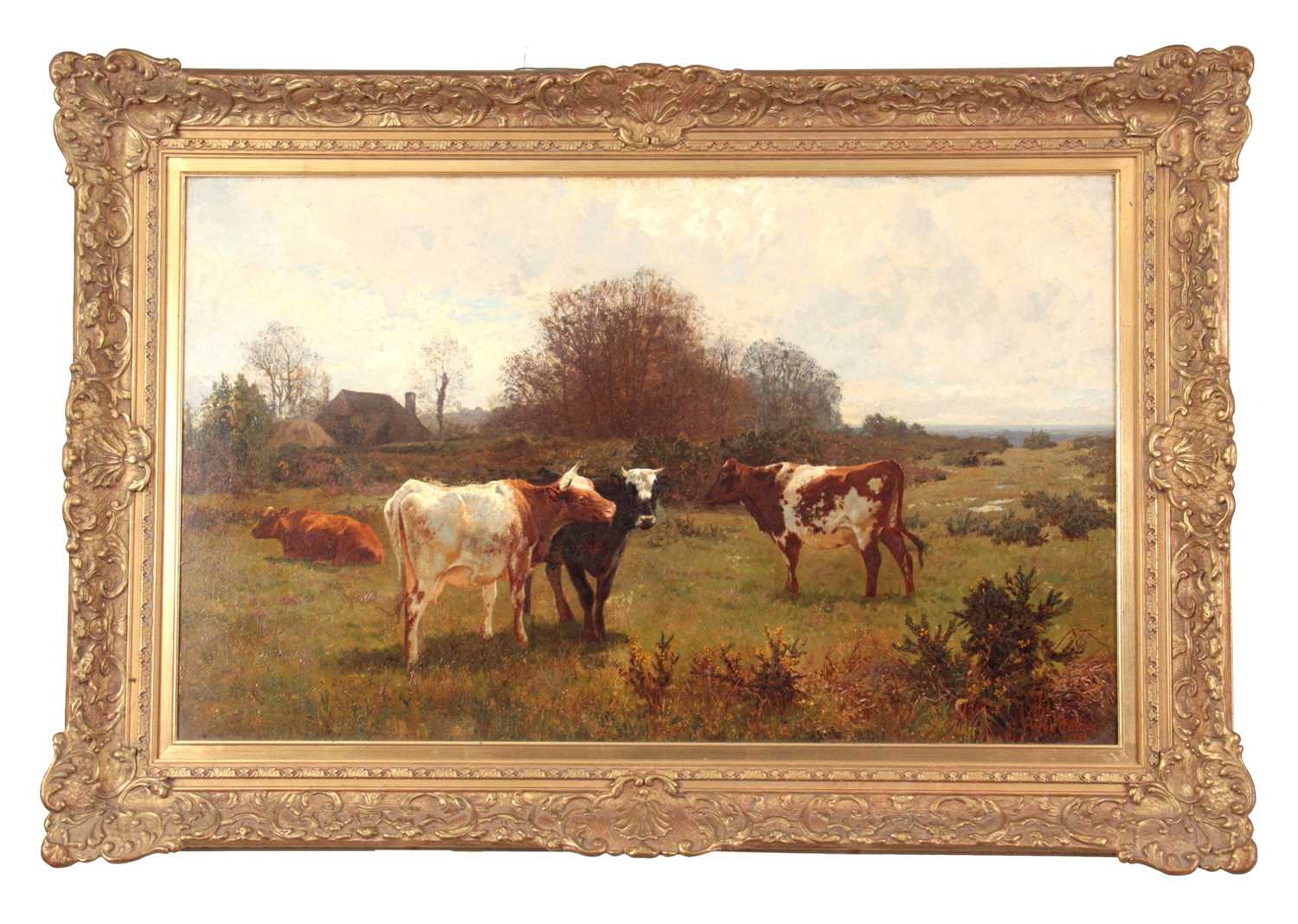 Lot 613 - CHARLES COLLINS (1851-1921)  OIL ON...