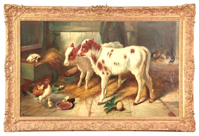 Lot 615 - BECKER 19TH CENTURY OIL ON RELINED CANVAS in...