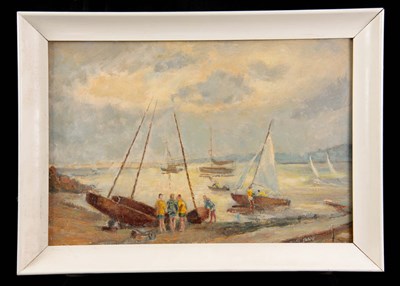 Lot 626 - MILES SHARP AN EARLY 20TH CENTURY OIL ON BOARD...